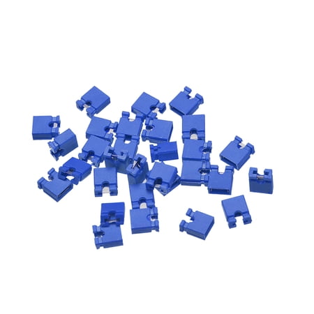 UPC: 0758544197198 | 30pcs 2.54mm Standard Pin Header Jumper Cap Short Circuit Connection Cap Mini Micro Jumper Bridge Plug Blue