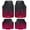 Black, variant on BDK 3-Piece All-Weather Universal Fit Front & Rear Floor Mats for Cars Trucks SUVs Vans, All-Weather Easy-to-Clean Diamond Metal Pattern Durable Heavy Duty Non-Slip Protection - Metallic Red