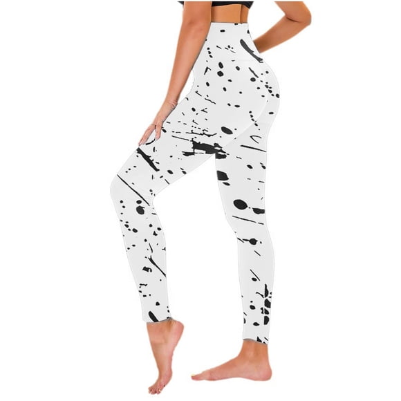KIHOUT High Waisted Seamless Workout Leggings - Women’s Printed Yoga Full Lenghth Leggings, Tummy Control Running Pants