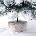 thumbnail image 5 of Christmas Tree Prelit Tabletop 18 Inch Snow Flocked Artificial Christmas Tree with Lights and Wood Base Mini White,Artificial Tabletop Snow Tree for DIY Xmas Holiday Home Decoration, 5 of 8
