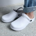 thumbnail image 3 of Sabot de Cuisine pour Hommes et Femmes, Sabot Unisexe, Chaussures Ultralégères avec Bride 38 Blanc, 3 of 9