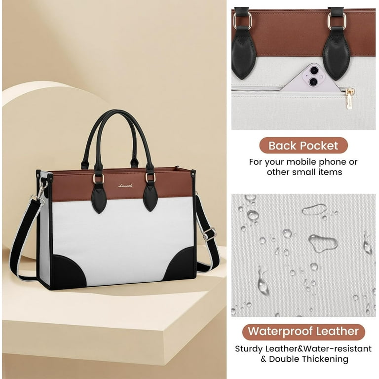 LOVEVOOK Laptop Bag for Women lnch,Waterproof Laptops Tote