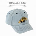 thumbnail image 3 of Gibobby Toddler Baseball Hat Excavator Car Pattern Trucker Hat Adjustable Sun Hat Big Brother Gift for Boys Girls 12-18 Months 1-4T(One Size,Black), 3 of 7