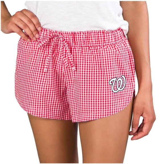 Women's Concepts Sport Red Washington Nationals Tradition Woven Shorts
