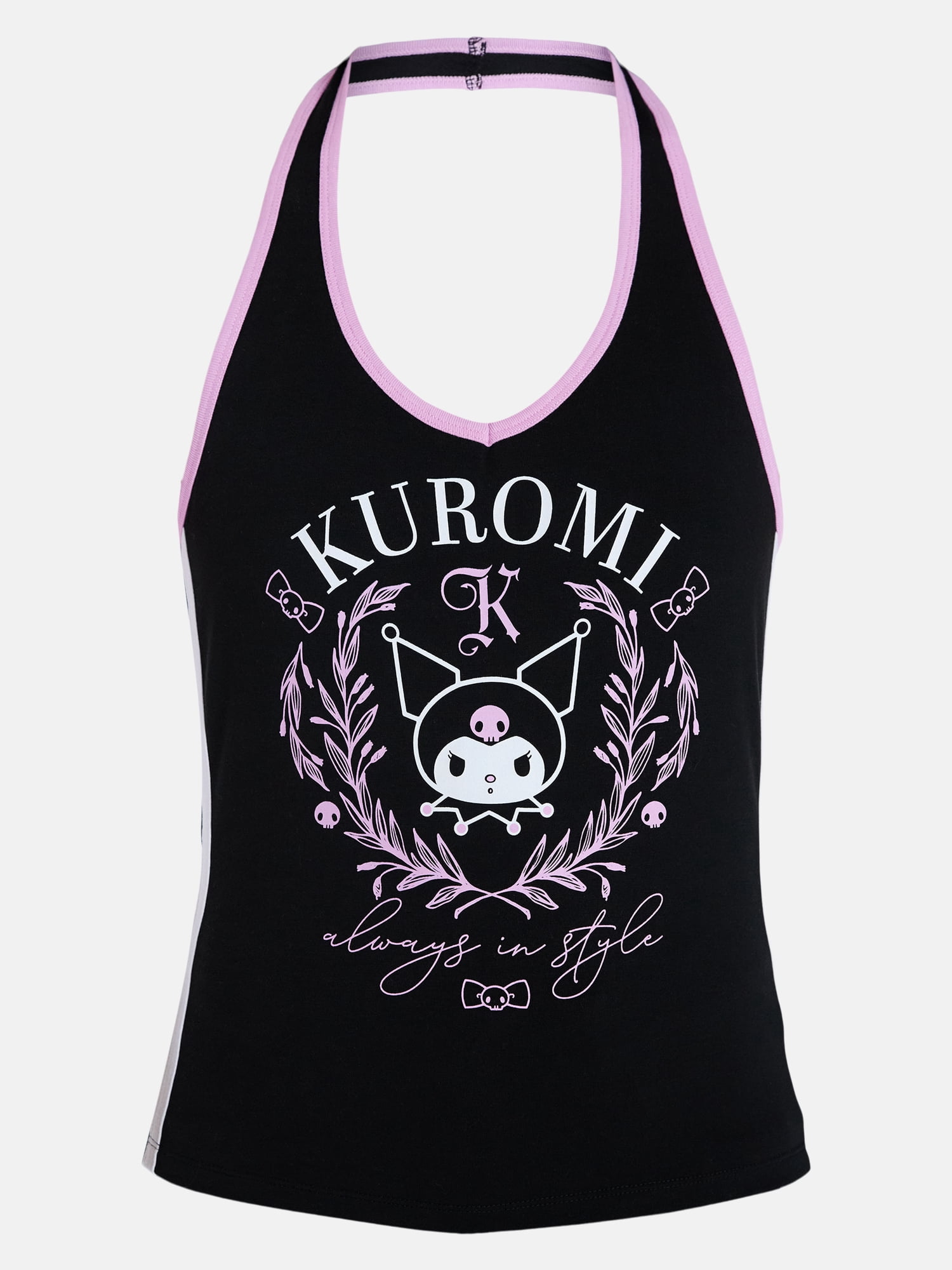 Hello Kitty & Friends Women's Kuromi Graphic Print Halter Top, Sizes XXS-XXL