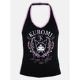 thumbnail image 5 of Hello Kitty & Friends Women's Kuromi Graphic Print Halter Top, Sizes XXS-XXL, 5 of 5