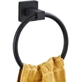 thumbnail image 1 of LSWYYP Porte-Serviette, Porte-Serviette en Acier Inoxydable, Porte-Drap Rond Moderne pour Salle de Bain Cuisine, Noir Mat, 1 of 8