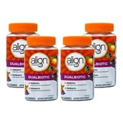 4 Pack - Align Digestive Health Prebiotic + Probiotic Gummies Fruit Flavored - 50 Ct