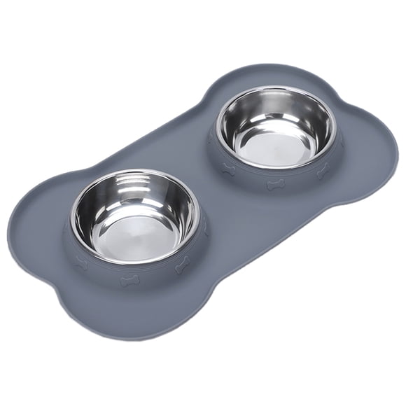 Comederos para perros de acero inoxidable y bebederos para perros con sistema antiderrames y antideslizante.