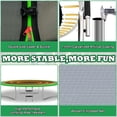 thumbnail image 5 of LHX 8FT 14FT 16FT Trampoline with Enclosure Net, Outdoor Trampolines for Kids Adults, Backyard Trampoline with Basketball Hoop, Ladder, Stakes, Lights, Sprinklers, Socks, Heavy Duty, 800 LBS Loading, 5 of 9
