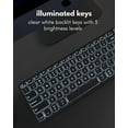 thumbnail image 5 of Macally Wired Keyboard for Mac with USB Hub (2X USB-A / 1x USB-C) - Compatible Backlit Apple Keyboard with Dual Interface - Auto OS Detection for Mac, MacBook, iMac, PC, Android, iPad, iOS - Silver, 5 of 8