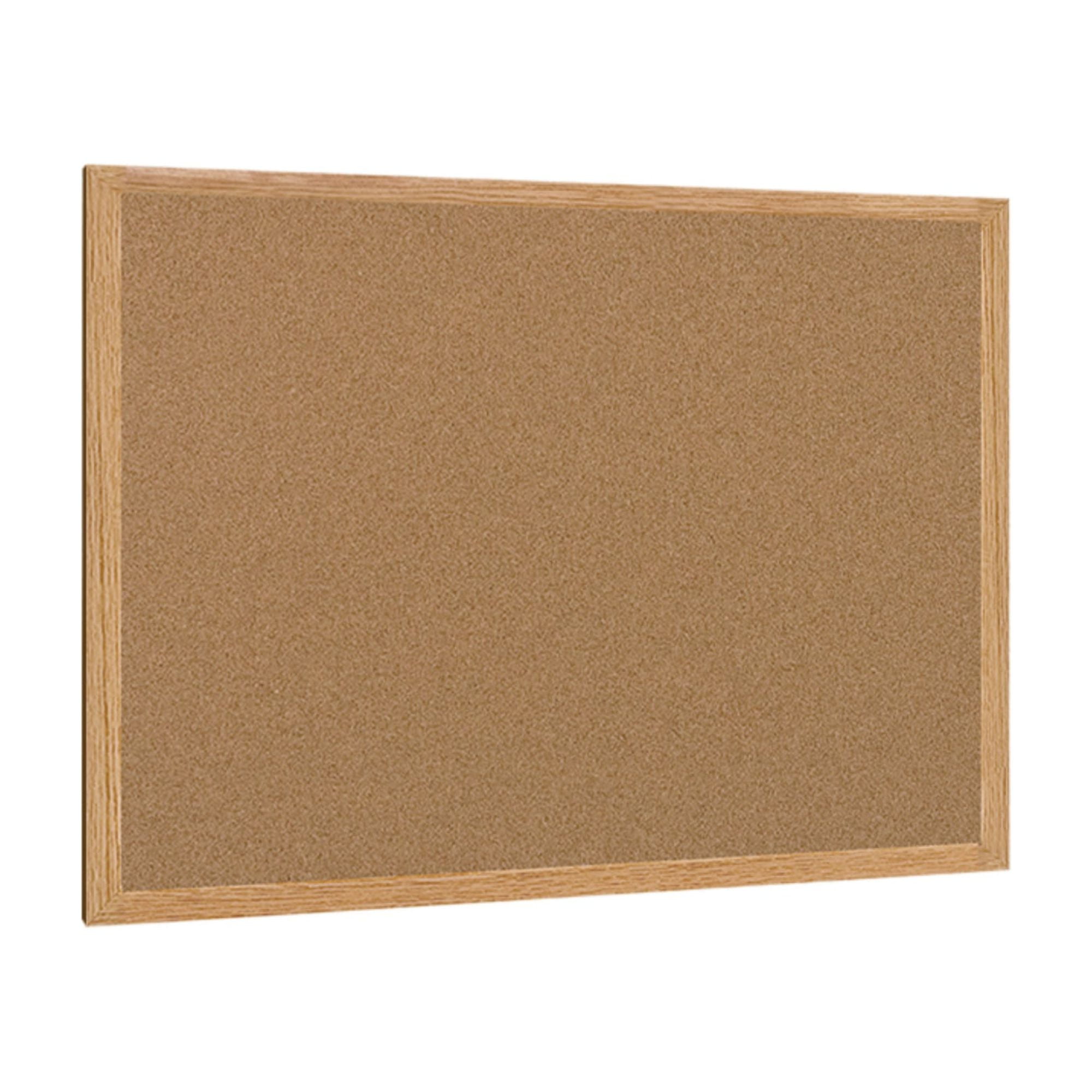 Bi-Silque Visual Communication Products  Earth Cork Bulletin Board, 24 x 36 in., Wood Frame