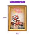 thumbnail image 5 of Vintage Patriotic Alaskan Malamute 4th of July Independence Memorial Day Acrylic Plaque with Wood Photo Frame Box Alaska Mal Dog Lovers Gifts Light Box - 01006, 5 of 5