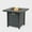 Black#5, variant on 28-Inch Square Propane Fire Pit Table, 50,000 BTU Outdoor Gas Fire Pit with Adjustable Flame, Black Iron Fire Table for Patio, Deck & Backyard