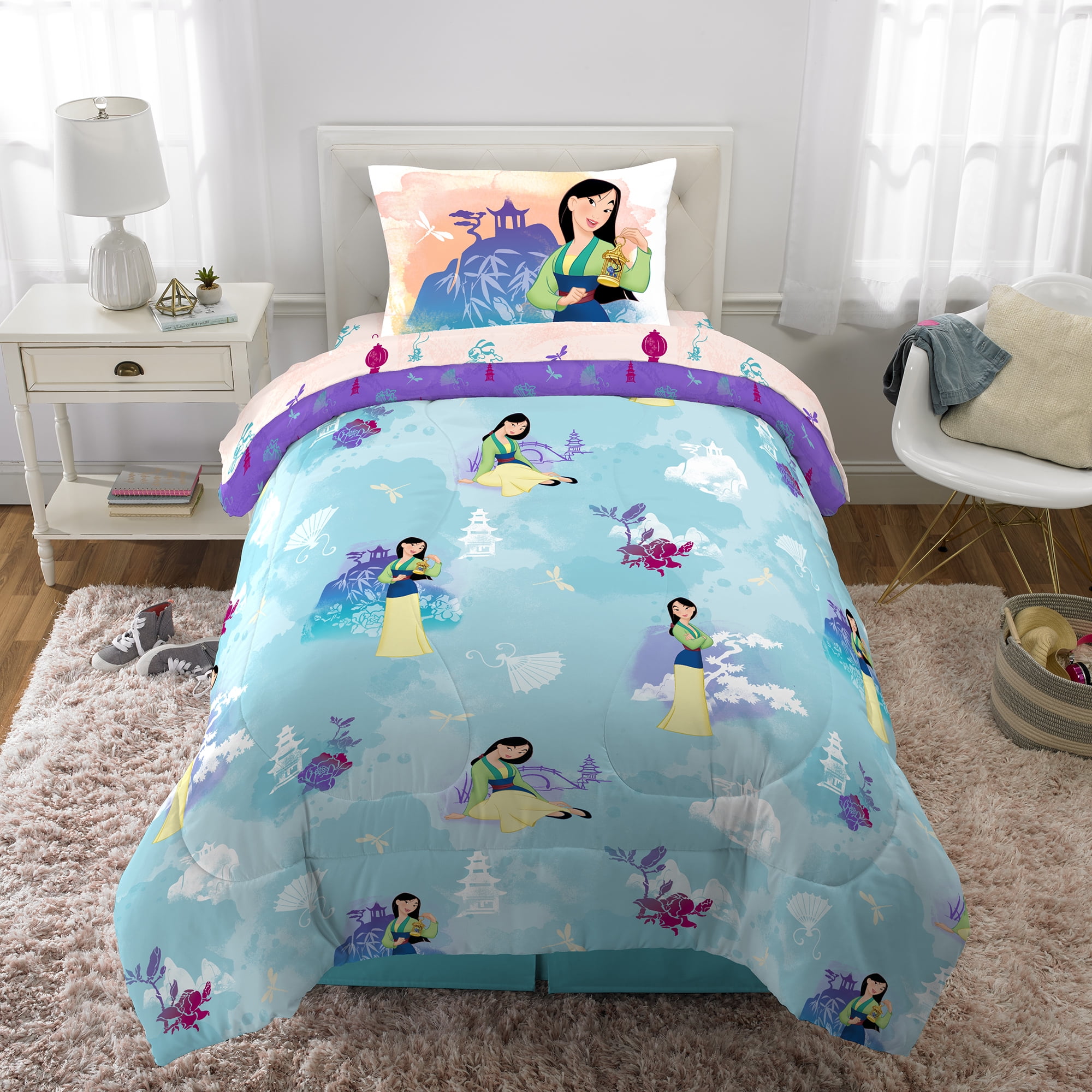 NEW TWIN/FULL DISNEY COLLECTION BED COMFORTER SET MOVIE CARTOONS KIDS FAVORITES 