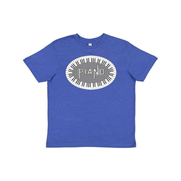 Inktastic Piano Keys Oval Youth T-Shirt