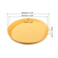 thumbnail image 2 of REGALWOVEN Restaurant Serving Trays, Round Non-Slip Food Service Tray for Bars, Cafes, and Home Use Yellow, 2 of 6