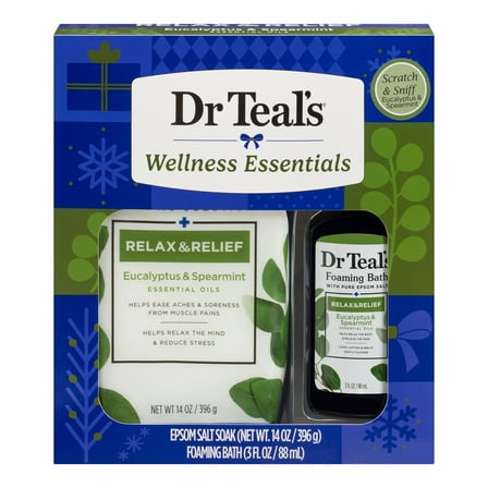 Dr Teal's Relax & Relief Eucalyptus Bath Gift Set, 2 Piece
