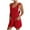 315#Red, variant on GXIPO Rompers for Women 2025 Plus Size Casual Shorts Romper Jumper Sleeveless Beach Jumpsuits for Summer Vacations in Style Army Green 2XL