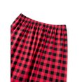 thumbnail image 2 of Spewahor Family Matching Christmas Pajamas, Cartoon Hat Letter Print Long-Sleeved Tops + Plaid Pattern Trousers Sleepwear, 2 of 10