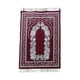 thumbnail image 3 of Alfombra de oración portátil para viaje con estampado de flores, rectangular, para suelo Rojo oscuro, 3 of 9