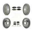 thumbnail image 1 of Transit Auto Front Rear Coated Disc Brake Rotors and Ceramic Pads Kit for Car 2009-2010 Audi Q5 with 345mm Diameter Rotor KGC-101339, 1 of 11