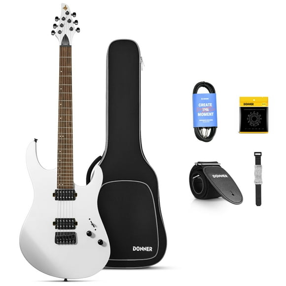 Guitarra eléctrica Donner DMT-100 con acabado mate de 39 pulgadas con kit
