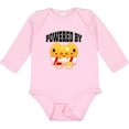 thumbnail image 3 of Inktastic Powered by Chicken Nuggets Boys or Girls Long Sleeve Baby Bodysuit, 3 of 5