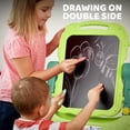 thumbnail image 5 of Joyooss Kids Easel, 2-in-1 Adjustable Standing Art Easel for Toddlers, Magnetic Chalkboard & Whiteboard with Accessories, Blue, Ages 3+, 5 of 8