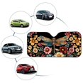 thumbnail image 4 of Xoenoiee Dragonfly Daisy Flower Print Car Windshield Sun Shade Cover Foldable Auto Front Windshield Sun Shade Fit for Most Vehicles, Keep Your Car Cooler, 4 of 7