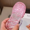 thumbnail image 5 of Wolcakyue Princess Jelly Sandals Glitter Jelly Sandals Mary Dance Shoes Girls Flat Sandal Water Shoes for Kids Toddler,Pink 12.5, 5 of 5