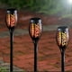 thumbnail image 4 of Exhart 2 Antorcha De Plástico Negro Con Llama Danzante, Luces Decorativas Y Para Pasillos (Luces Nocturnas Para Exteriores, Para Jardín, Patio, Jardín, Decoración Del Hogar), 4 of 6