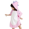 thumbnail image 3 of Kids Capped Beach Towel Cute Horned S Hooded Bathrobe Cloak, 3 of 4
