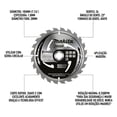 thumbnail image 4 of Hoja de sierra circular Makita B-61656 7-1/4 24T con punta de carburo, 4 of 5