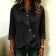 thumbnail image 5 of Neewe Women's Cotton Plain Lapel Collar Button Down Cardigan 3/4 Sleeve Lightweight Trendy 2026, 5 of 6