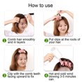 thumbnail image 4 of Pack de 4 Cheveux Longs Volumisant Naturel Racine Courte Racine Clip Plastique Boucleur Rouleau Clip Coiffeur Pince de Coiffage Accessoires Rose, 4 of 7