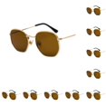 thumbnail image 1 of Sonducket Gafas de sol polarizadas con montura ligera para hombres y mujeres, materiales de protección a la moda, escamas de té dorado C5 hojuelas de té dorado C5 10Conjunto, 1 of 6