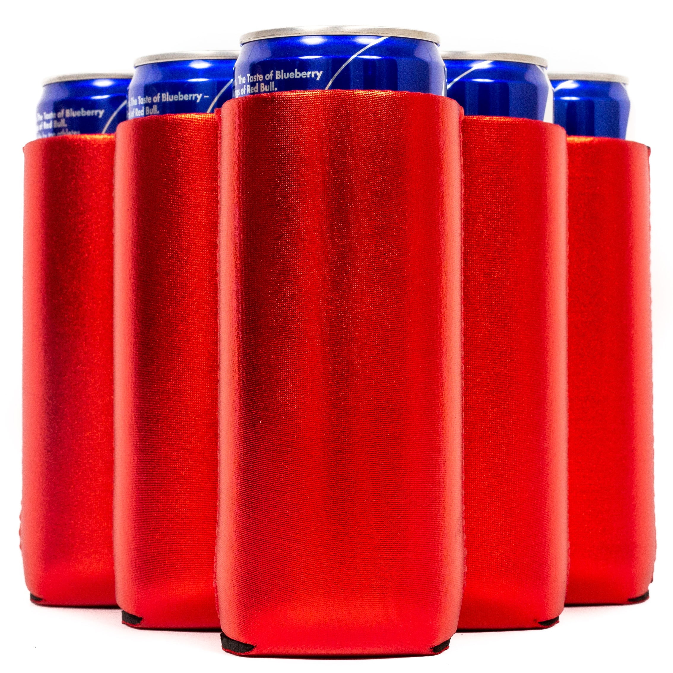 25 Royal Thermocoolers Blue Party Drink Blank Can Coolers 12, 25, 50 Bulk Pack 