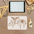 thumbnail image 3 of Heartbeat Painting Stencil 8.3x11.7inch Reusable Lifeline Stencil for Painting Plastic PET Heart Wings Pattern Drawing Template Daily Theme Stencil for Painting on Wood Fabric Canvas, 3 of 7