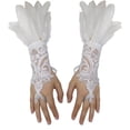thumbnail image 2 of QASIEATN Women's Festival Clothing Essentials Mardi Gras Fingerless Gloves for Women Fashion Decor Single Glove Elegant Festive Events Accessories, 2 of 4