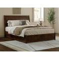 thumbnail image 3 of AFI Casanova Queen Wood Platform Bed with Panel Footboard and Twin-XL Trundle, Walnut, 3 of 15