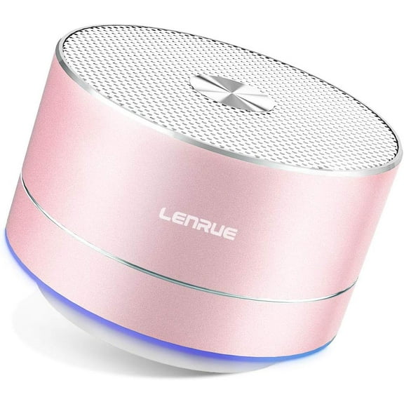 A2 LENRUE Portable Wireless Bluetooth Speaker with Built-in-Mic,Handsfree Call,AUX Line,TF Card,HD Sound and Bass for Iphone Ipad Android Smartphone and More(Rose Gold)
