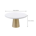 thumbnail image 2 of HOMEMAXS 1Pc Cake Stand Cupcake Display Holder Wedding Dessert Tray (White Yellow), 2 of 6