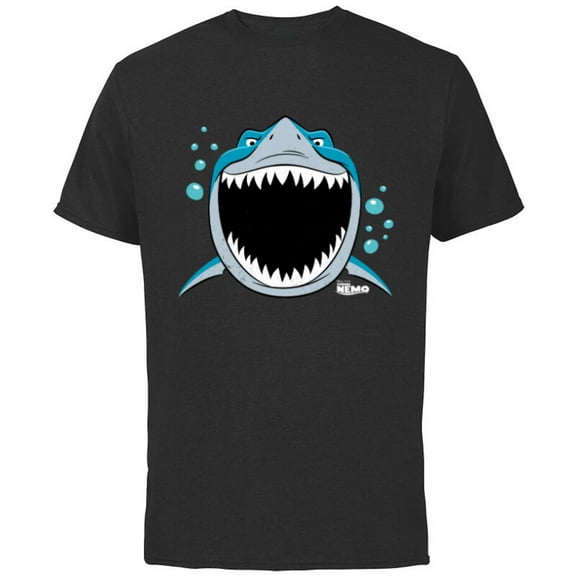 Disney PIXAR Finding Nemo Bruce JAWsome - Short Sleeve Cotton T-Shirt for Adults - Customized-Black