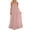 Pink, variant on Ltctricy Summer Dresses for Women Sleeveless Spaghetti Strap V Neck Tie Backless Pleated Ruffle Hem Maxi Dress Casual Long Cami Dress