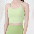 thumbnail image 5 of ATOYSOY Women's Seamless Tank Tops Sports Bra Everyday Bra Camisoles Push Up Underwear Breathable Comfort Bra Yoga Running Activewear Thin Lightly Wireless Green M, 5 of 5