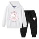thumbnail image 3 of Hello Kitty-Sudadera con capucha para niña, pantalones deportivos, ropa de dos piezas para niño, conjunto de bebé de manga larga de algodón puro, moda bonita, 3 of 5