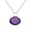 amethyst, variant on Real 925 Sterling Silver Necklace For Women, Genuine Prong Oval Amethyst Purple Gemstone Unique Handcrafted February Birthstone Gift