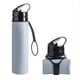 thumbnail image 1 of Botella de Agua de Silicona Plegable Gris de 600 Ml, de Agua para Ciclismo, Botella de Agua de Silicona Portátil Irrompible, 1 of 6