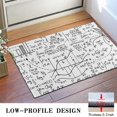 thumbnail image 3 of Math Equations Geometry Icons White Pattern Door Rugs,Washable Non Slip Door Mats Indoor,Decorative Door Mats,Entry Mat Indoor for Entrance,Bedroom,Kitchen,Bathroom,16"x24", 3 of 6